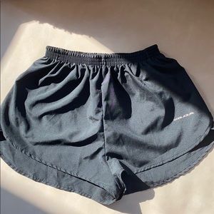 Black flowy b.o.a shorts